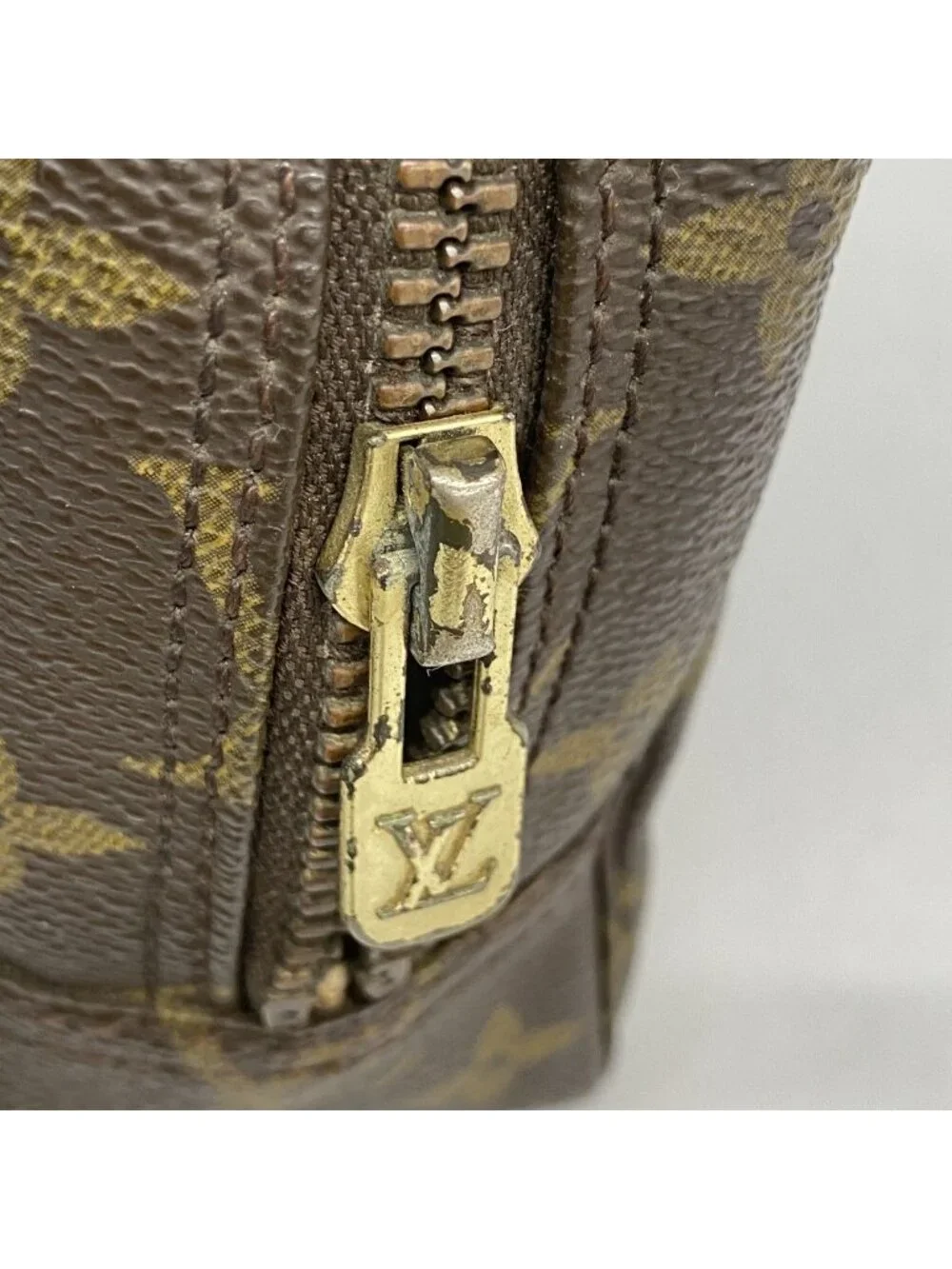 ★SOLD★ Louis Vuitton Pouch Monogram Trousse Toilet 23 Brown - Picture 6 of 9